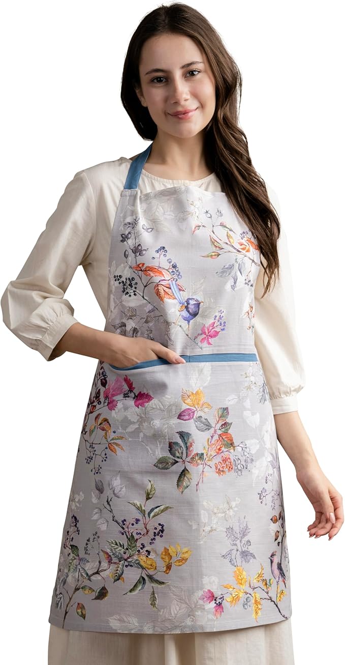 Maison d' Hermine 100% Cotton Apron for women with Pocket Kitchen Chef Apron for Men Cooking Mothers Day Gifts by MaisondHermine