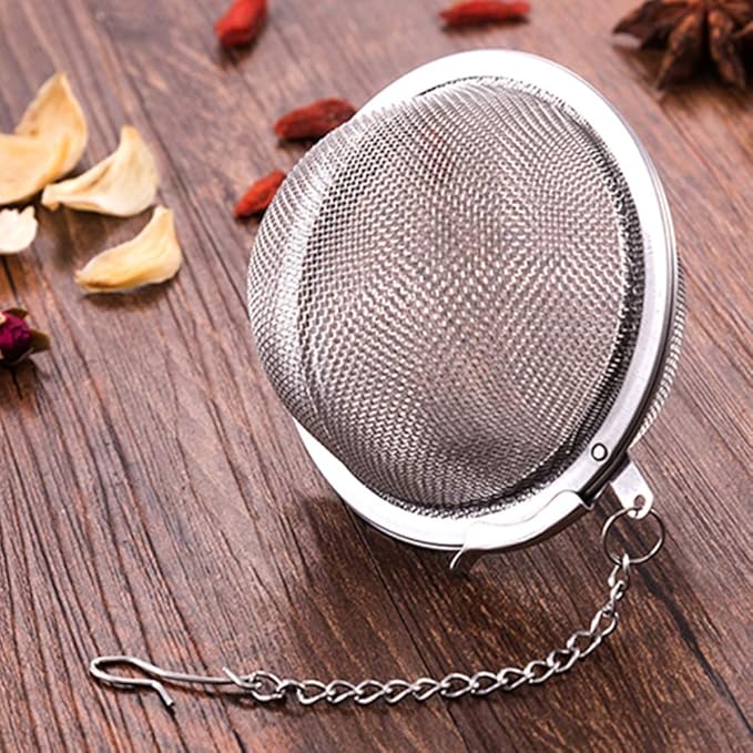 Loose Leaf Tea Steeper, Tea Ball Infusers for Loose Tea,Extra Fine Mesh Tea Strainer Tea Diffusers,Stainless Steel Tea Filter for Brew Leaf Tea Flavoring Herbal Spices Seasonings (10)