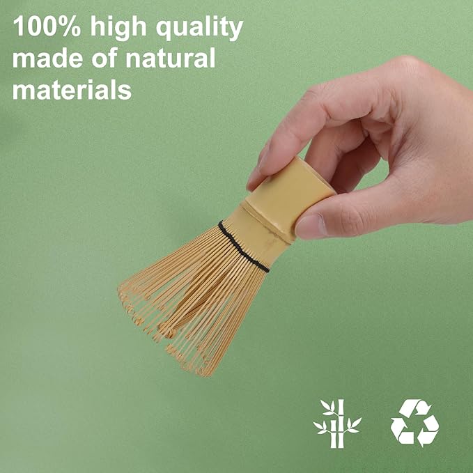 Numola 2Pcs Matcha Whisk for Traditional Starter Tool, Matcha Mixer with 100% Natural Handcrafted, Chasen for Authentic Tea Preparation (2Pcs Matcha Whisk)