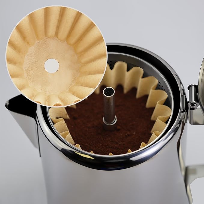 250PCS Percolator Coffee Filters For Farberware Coffee Percolator 4Cup & 8Cup