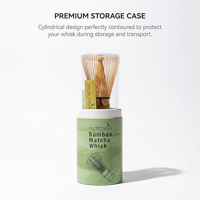 Premium Bamboo Matcha Whisk (Chasen) - Handcrafted Traditional 100-Prong Japanese Tea Whisk for Ceremonial Matcha & Modern Lattes