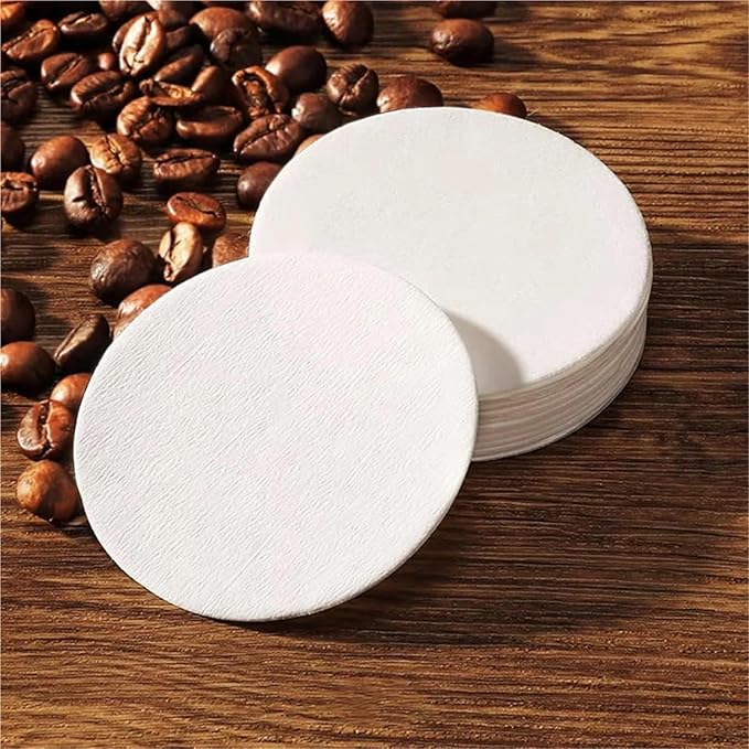 Replacement Paper Filters Round Disposable Coffee Filters Paper，Compatible For Aeropress，Coffee Makers For Brewing Tea Coffee