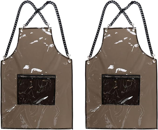 Hair Stylist Apron for Women - Waterproof Barber Nail Tech Apron Hairdresser Hairstylist Salon Aprons with Pocket by MIKIWELL
