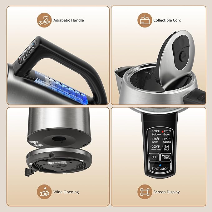 PARIS RHÔNE Cordless Electric Milk Frother for Adults