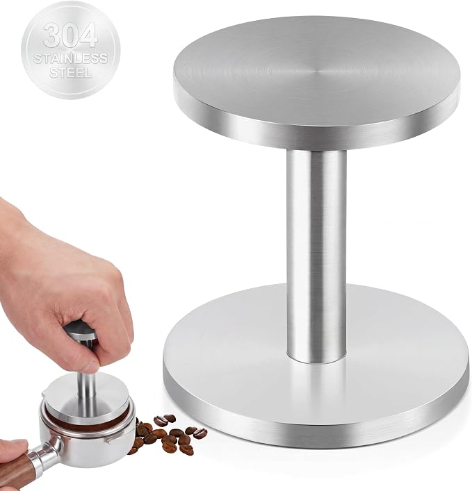 Dual-Sided Stainless Steel Espresso Hand Tamper, 58mm and 54mm Coffee Tamper Tool Espresso Press, Upgraded Barista Tools for Portafilter Machine, Dishwasher Safe & Easy Clean by Clickhere