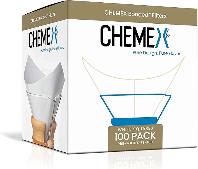 Chemex Bonded Filter - Square - 100 ct - Exclusive Packaging