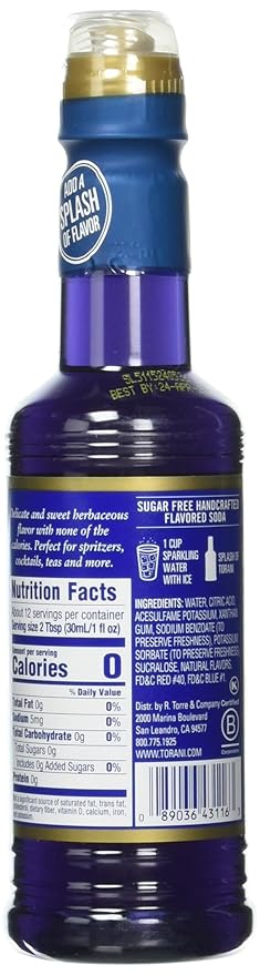 Torani Lavender Syrup, Sugar Free, Kosher, 12.7 Fluid Ounce (Pack of 4)