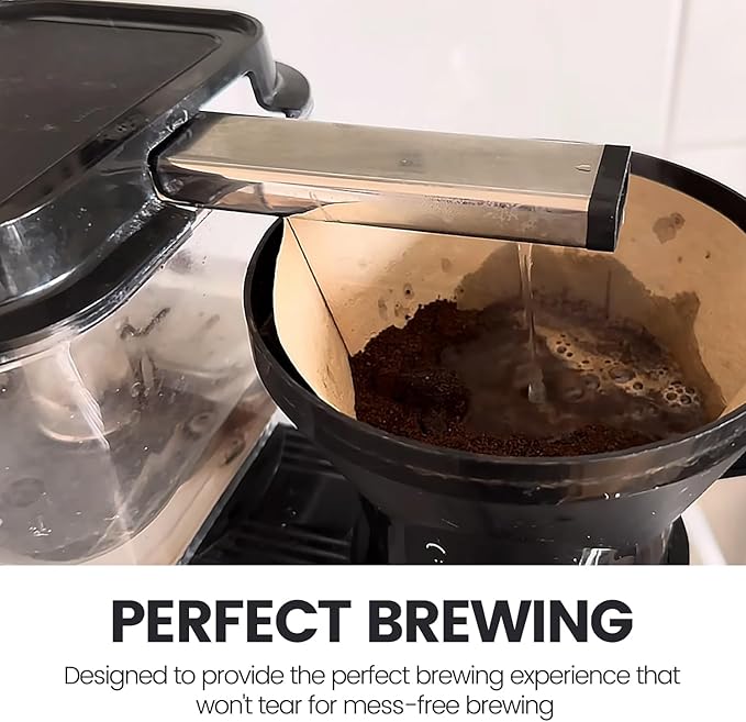 MIMORE Coffee Filters #4-120 PCS Cone Coffee Filters for Moccamaster KBGV Select, KBT, KB, KBGT, KBTS - Coffee Filter 4 Cone Paper Unbleached Compatible with Technivorm Moccamaster 8-10 Cup