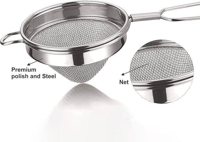 TMT Chai Tea Strainer - Small Stainless Steel Coffee & Tea Filter