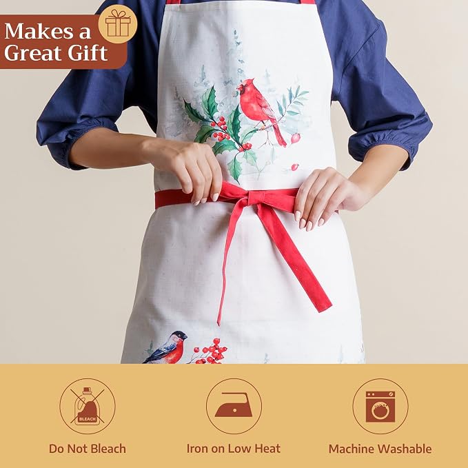 Maison d' Hermine 100% Cotton Apron for women with Pocket Kitchen Chef Apron for Men Cooking Mothers Day Gifts - Image 5