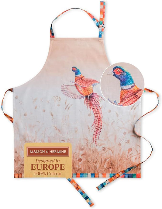 Maison d' Hermine 100% Cotton Apron for women with Pocket Kitchen Chef Apron for Men Cooking Mothers Day Gifts by MaisondHermine