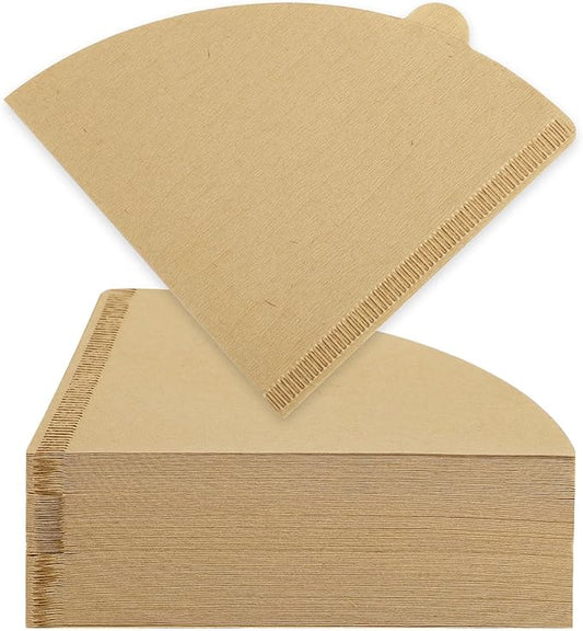200 Count Coffee Filter, Size 02 Cone Coffee Filters Natural Pour Over Coffee Filter Unbleached Disposable Paper Filters 2-4 Cup Compatible with Pour Over and Drip Coffee Maker