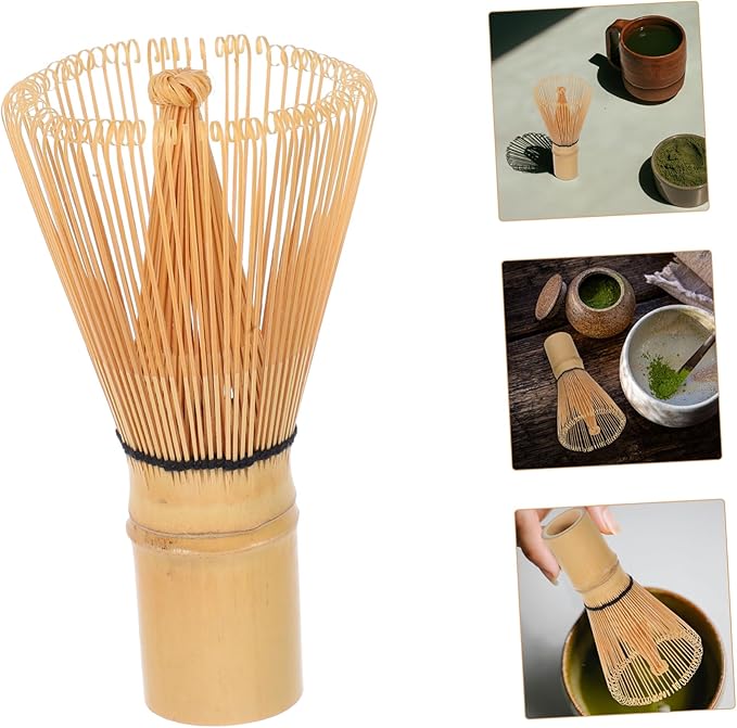 Cabilock 80pieces Matcha Bamboo Whisk Traditional Japanese Chasen Tool for Authentic Tea Ceremony Natural Bamboo Construction Easy to Clean for Matcha Preparation