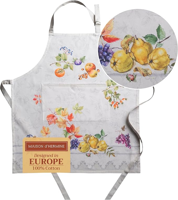 Maison d' Hermine 100% Cotton Apron for women with Pocket Kitchen Chef Apron for Men Cooking Mothers Day Gifts by MaisondHermine