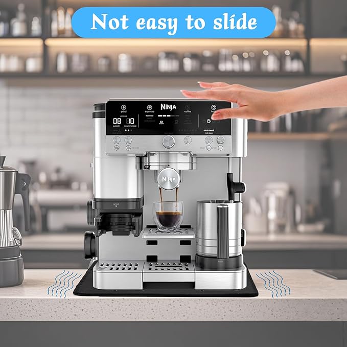 Sliding Pad for Ninja Espresso Coffee Machine ES601/ES701(13.78” x 13.78”)- Perfect Fit for Luxe Cafe Accessories - Smooth Glide with Anti-Slip Base - ninja coffee maker accessories