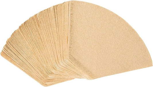 #4 Natural Brown Paper Cone Coffee Filters, Unbleached Coffee Filter 4, Fit 8~12 Cup Cuisinart Ninja Bonavita OXO Coffee Maker & #4 Cone Coffee Drippers, Replace Melitta Coffee Filters No.4 (100)