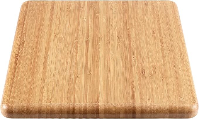 4 Pack 11.8 Inches Square Bamboo Tray, Natural Bamboo Serving Platter, Bamboo Serving Tray for Coffee, Tea, Fruits, Cheese