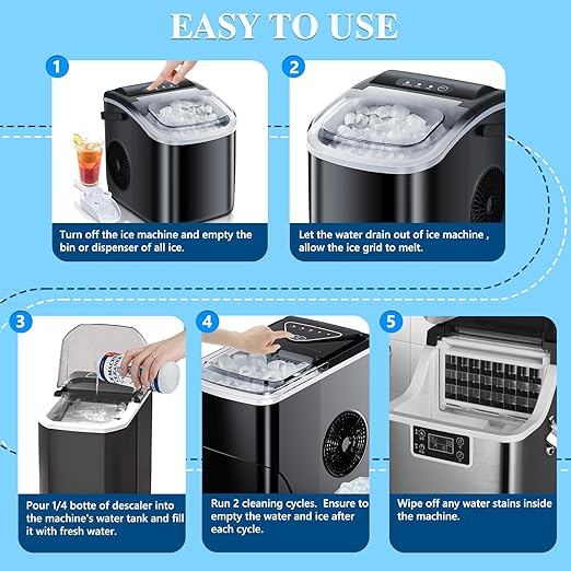 USKICH 4 Pack Ice Machine Cleaner Maker Descaler-68 fl oz Nickel Safe Descaler,Ice Maker Cleaner Solution Compatible with Ice Machine Brands Scotsman,KitchenAid,Hoshizaki - Image 3