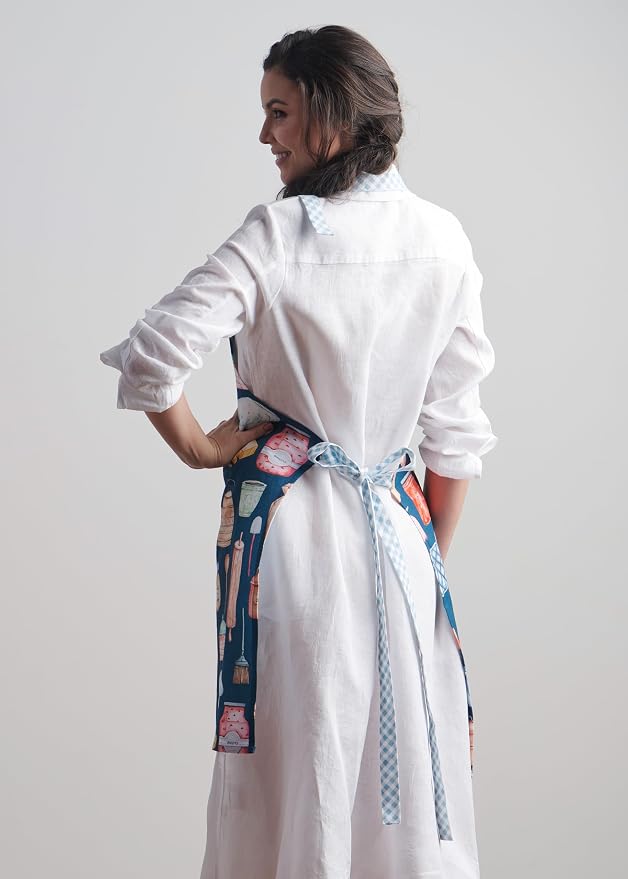 Maison d' Hermine 100% Cotton Apron for women with Pocket Kitchen Chef Apron for Men Cooking Mothers Day Gifts - Image 9