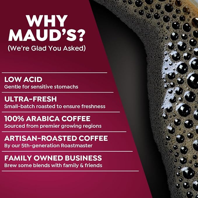 Maud's Raspberry Chocolate Flavored Coffee Pods, 50 ct, Medium Roast Flavored Coffee in Single Serve Pods – 100% Arabica Beans, Compatible with Keurig K Cups Maker - Image 4