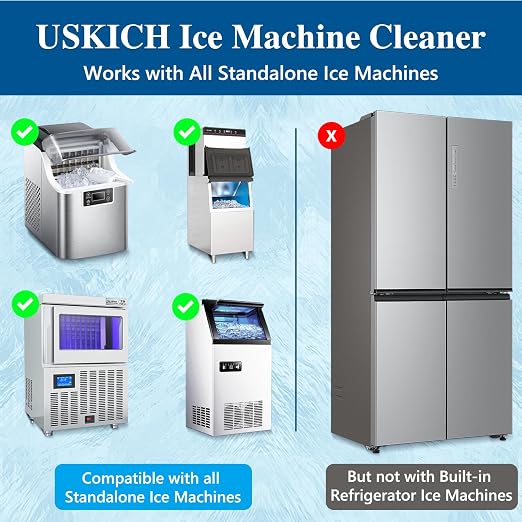 Ice Machine Cleaner Descaler Tablets-36Pack Ice Maker Cleaner Compatible with Frigidaire, Opal, GE Profile, Kitchenaid, Nickel Safe Scale Remover for Countertop, Nugget Ice Makers - Image 4