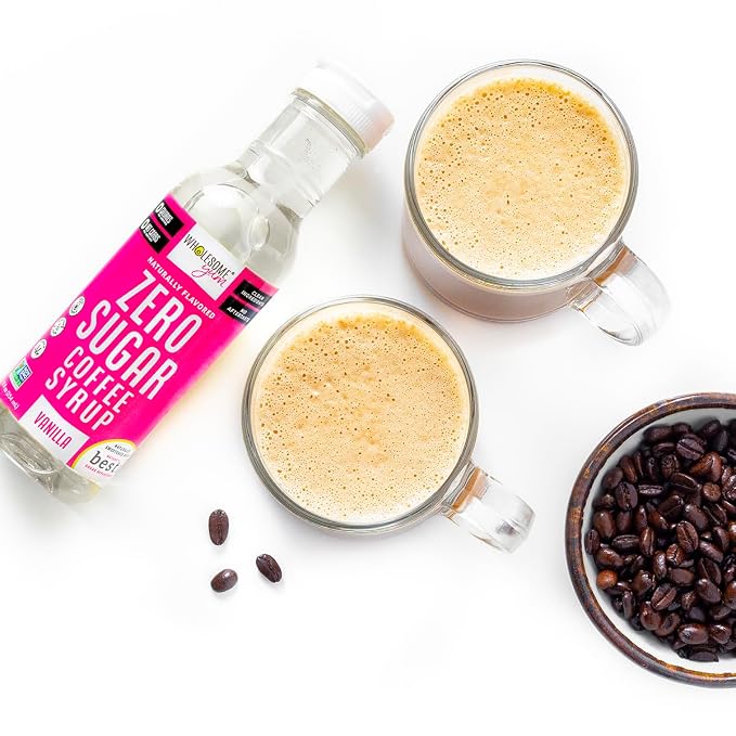 Wholesome Yum Zero Sugar Coffee Syrup (Keto Coffee Syrup) - Sugar Free Vanilla Syrup With Monk Fruit & Allulose - Natural Sweetener & Flavor For Hot & Cold Drinks - Low Carb, Gluten Free (12 fl oz) - Image 6