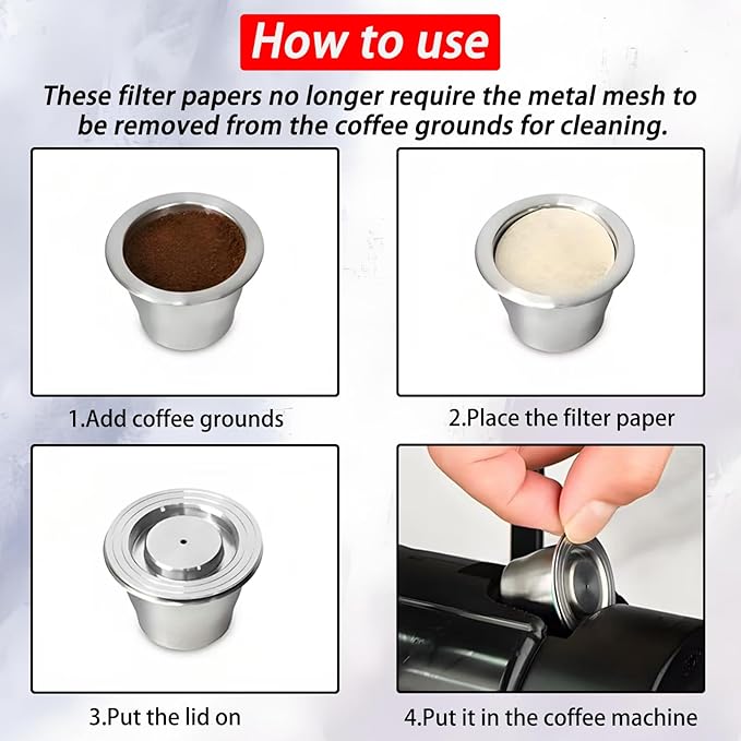 800 PCS Coffee Filter, 2.01 Inch Unbleached Round Coffee Paper Filter, Disposable Paper Filters for Aeropress Mocha Pot Espresso Maker(51mm)