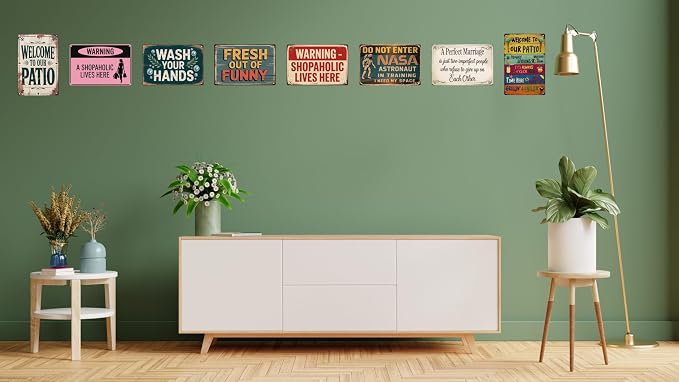 Marriage Room Funny Retro Metal Tin Signs Wall Decor 12x8 in - Image 7