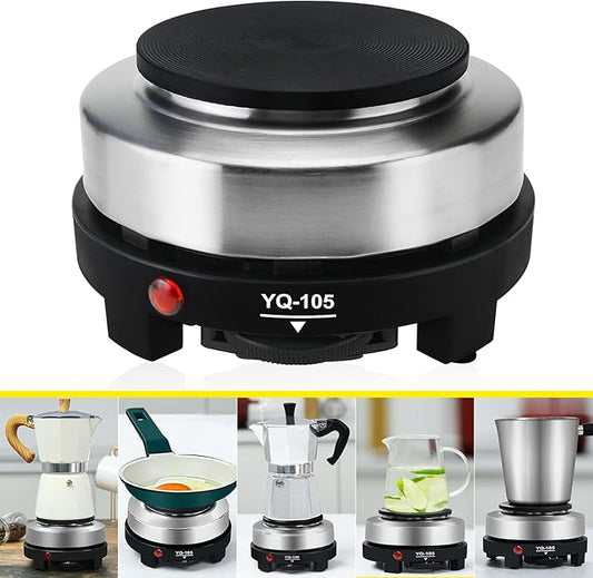 Hot Plate for Moka Pot,500W Small Electric Hot Plate,Mini Stove Portable Stove,Hot Burner Cooktop Electric Heater for Home Kitchen