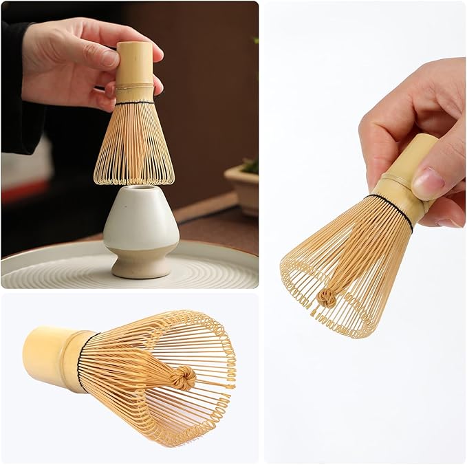 Bamboo Matcha Whisk (Chasen) - 100 Prongs - for Matcha Green Tea Powder