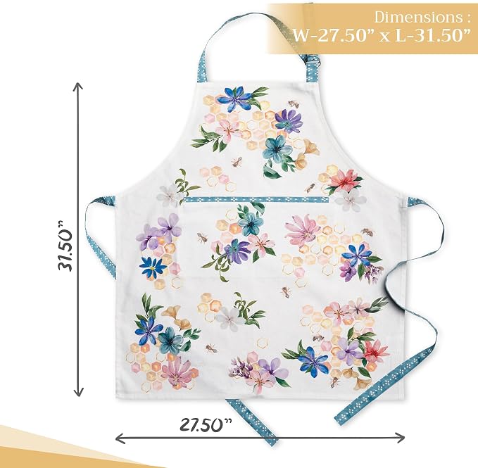 Maison d' Hermine 100% Cotton Apron for women with Pocket Kitchen Chef Apron for Men Cooking Mothers Day Gifts - Image 4