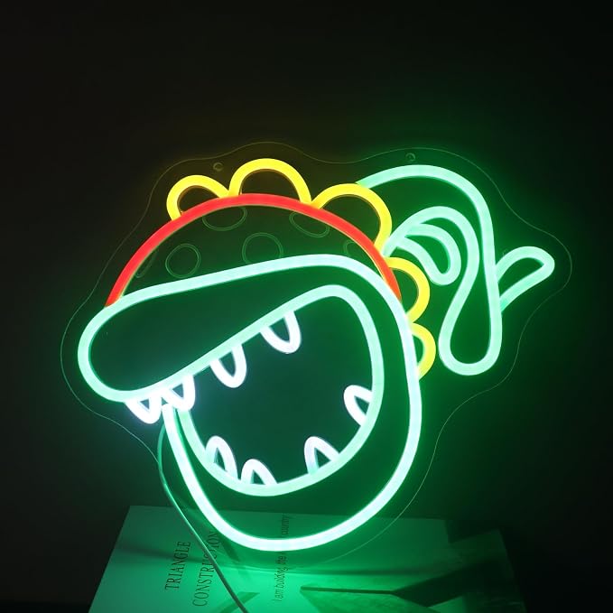 Gaming Flower Neon Sign for Kids Bedroom Game Room, LED Anime Wall Art for Gaming Setup, Man Cave, Dorm Decor, Dimmable USB, Awesome Gift for Gamers Teens, Boys, Kids - Image 6
