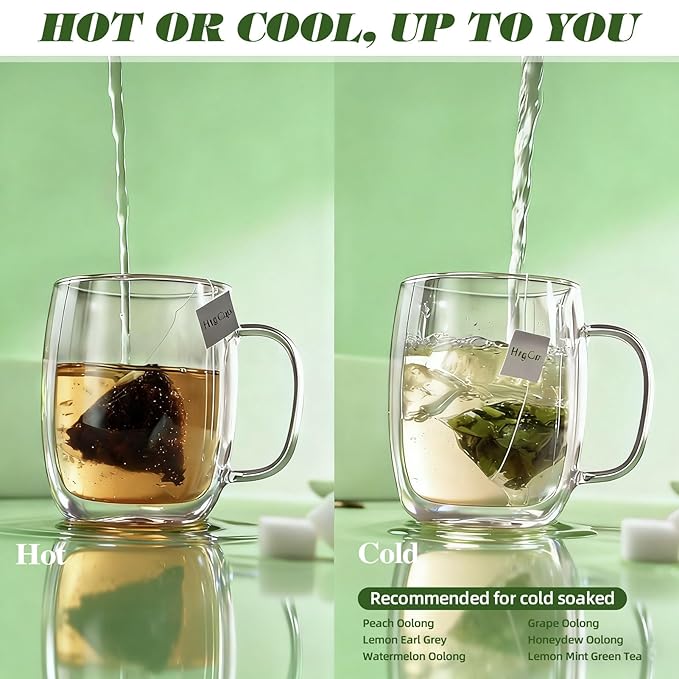 HugCoz Tea Gift Set | 24 Assorted Tea Bags | Christmas Day & Corporate Gifting Option | 12 Exotic Herbal Blends with Premium Whole Leaf in Eco-Friendly Pyramid Bags
