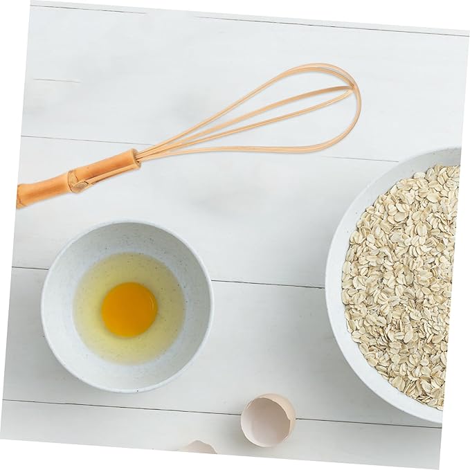 PRETYZOOM Egg Whisk with Ergonomic Handle Manual Kitchen Whisk for Mixing Eggs Cream and Dough Reusable Easy to Clean Baking Tool for Home Cooking
