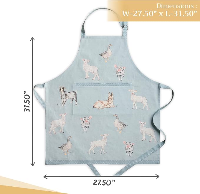 Maison d' Hermine 100% Cotton Apron for women with Pocket Kitchen Chef Apron for Men Cooking Mothers Day Gifts - Image 4