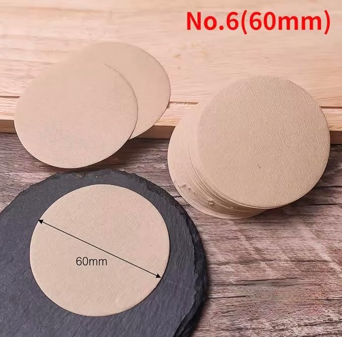 Coffee Replacement Paper Filter 500 Count Unbleached Coffee Filter Paper Round Coffee Maker Filters Compatible with Aerobie Aeropress Coffee and Espresso Makers Disposable Coffe Tea Filters (Brown)