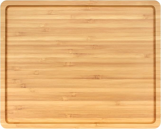 BambooMN Organic Bamboo Serving Tray, Vanity, Tea Serving, Appetizers, Snacks, Charcuterie Board, Rounded Edges, 11"x8.9"x0.6" - 30 Trays