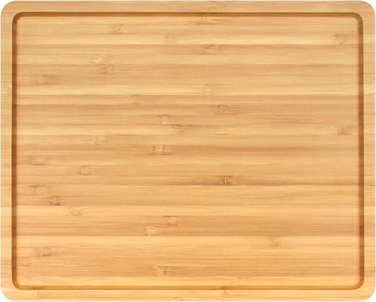 BambooMN Organic Bamboo Serving Tray, Vanity, Tea Serving, Appetizers, Snacks, Charcuterie Board, Rounded Edges, 11"x8.9"x0.6" - 30 Trays