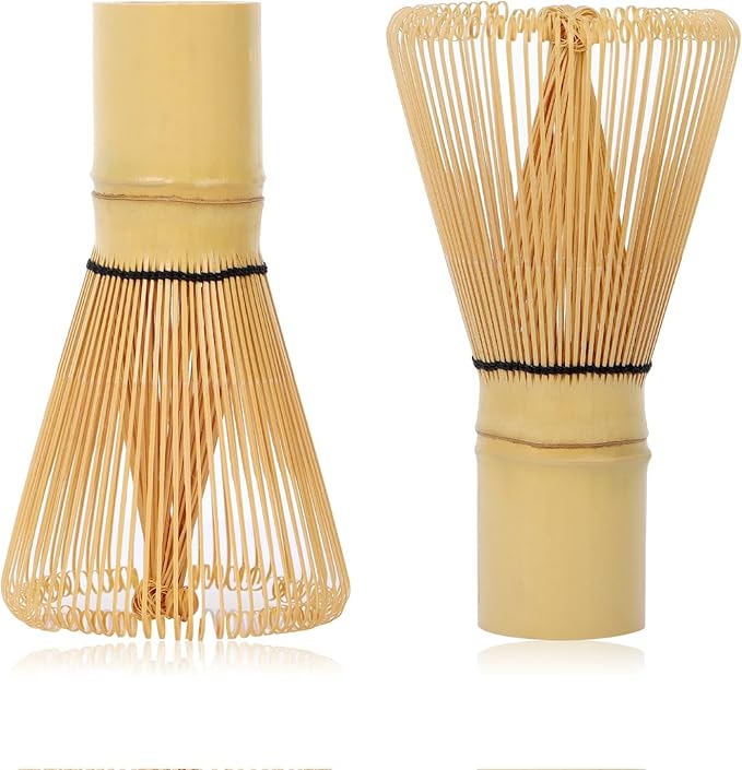 Bamboo Matcha Whisk (Chasen) - 100 Prongs - for Matcha Green Tea Powder