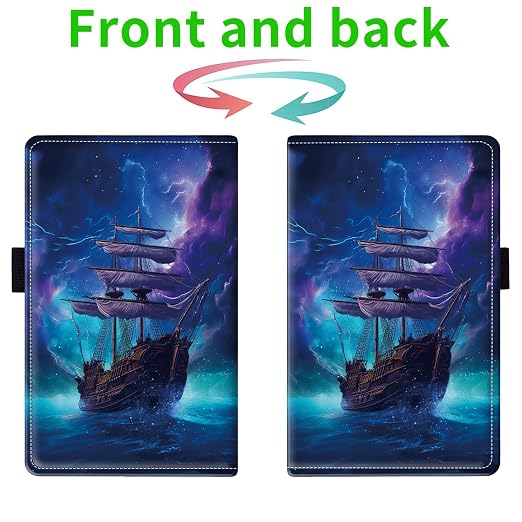 Server Books for Waitress, with 7 Large Pockets, Waiter Serving Book, Waitstaff Server Order Pads, Cute PU Leather Server Book with Pen Holder Fit Server Apron, Purple Ship - Image 2