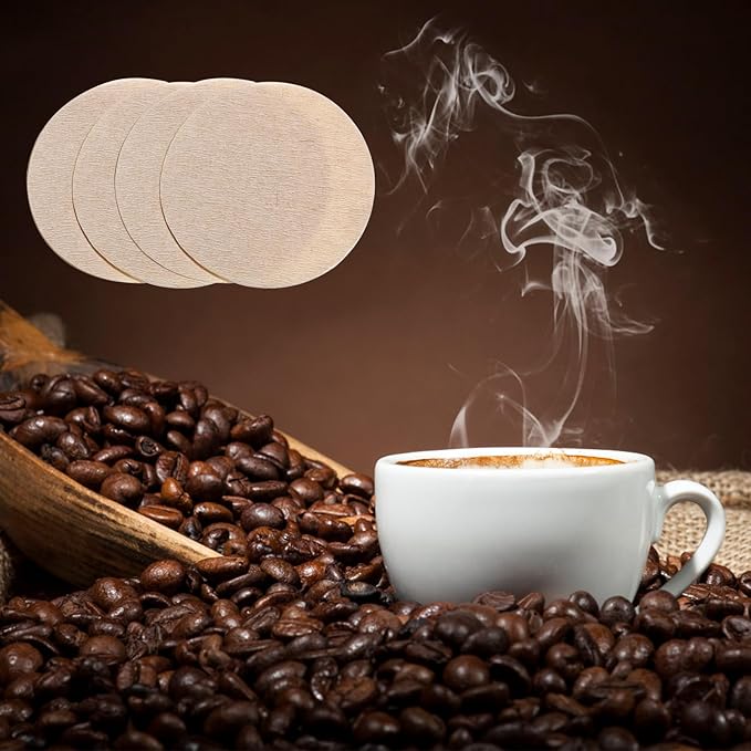 1000 Pcs Unbleached Coffee Filters Unbleached Coffee Filter Paper Round Coffee Maker Filters Compatible with Coffee Tea Filters
