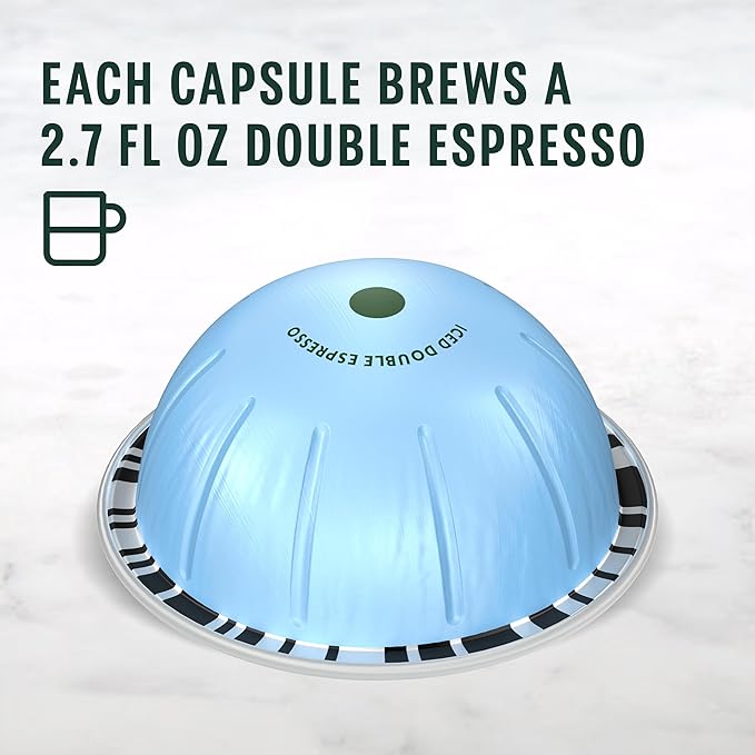 Starbucks by Nespresso Vertuo, Iced Blond Roast Coffee, 32-count Coffee Pods, Brews 2.7 oz.