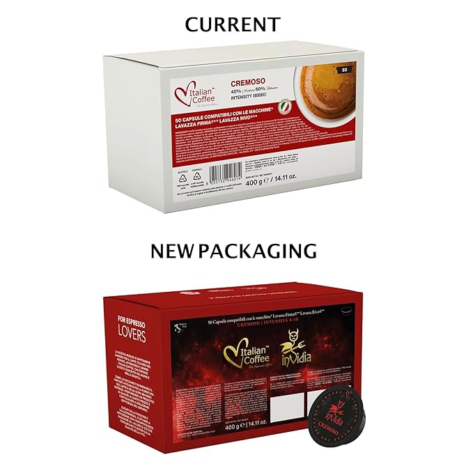 ITALIAN COFFEE FOR ESPRESSO LOVERS Italian Coffee capsules compatible with RIVO machines (Arabica/Cremoso, 100)