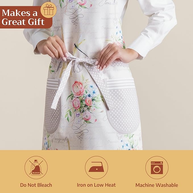Maison d' Hermine 100% Cotton Apron for women with Pocket Kitchen Chef Apron for Men Cooking Mothers Day Gifts - Image 5