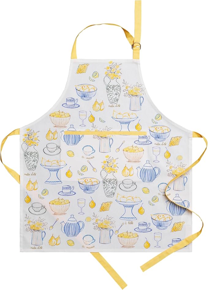 Maison d' Hermine 100% Cotton Apron for women with Pocket Kitchen Chef Apron for Men Cooking Mothers Day Gifts by MaisondHermine