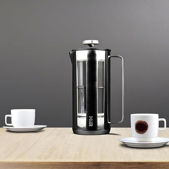 MiiR New Standard French Press - 33oz Stainless Steel Insulated French Press Coffee Maker