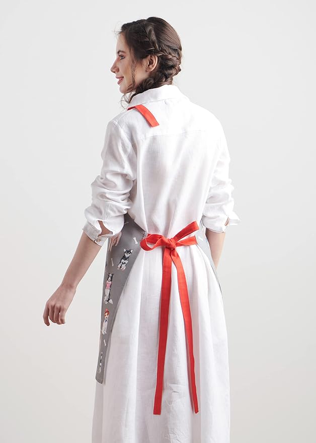Maison d' Hermine 100% Cotton Apron for women with Pocket Kitchen Chef Apron for Men Cooking Mothers Day Gifts - Image 8
