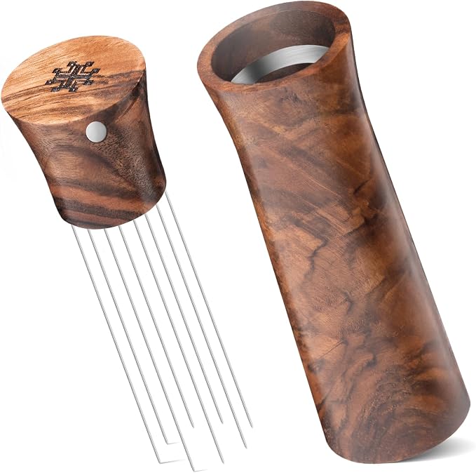 WDT Tool Espresso Stirrers - Coffee Distributor Barista Tools - Espresso Needle Distribution Tool for Coffee Accessories Kit - Walnut Wood Gifts for Coffee Lovers (Large) by Unknown