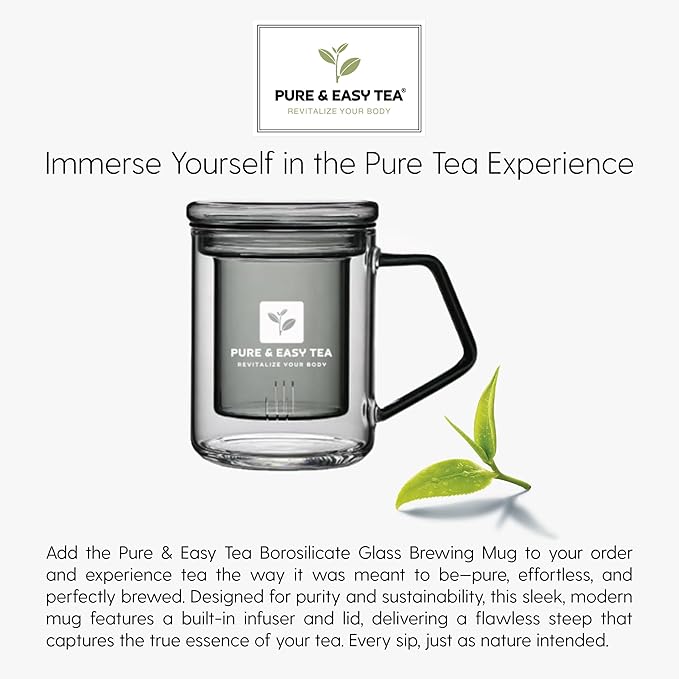 Pure And Easy Tea, Premium Loose Leaf Tea Sampler Set, 30-Count Variety Pack of Herbal and Caffeinated Blends, Luxury and Wellness Teas in a Designer Gift Box (150g)