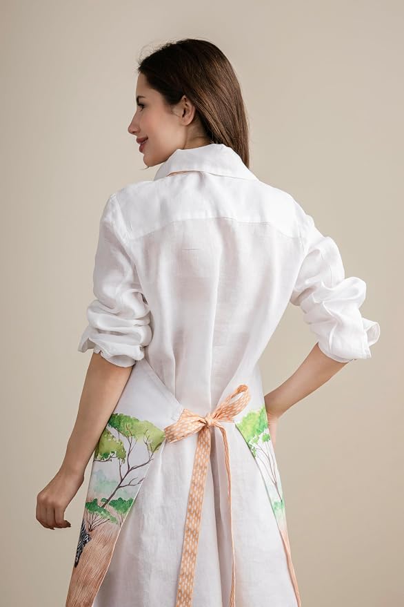 Maison d' Hermine 100% Cotton Apron for women with Pocket Kitchen Chef Apron for Men Cooking Mothers Day Gifts - Image 7